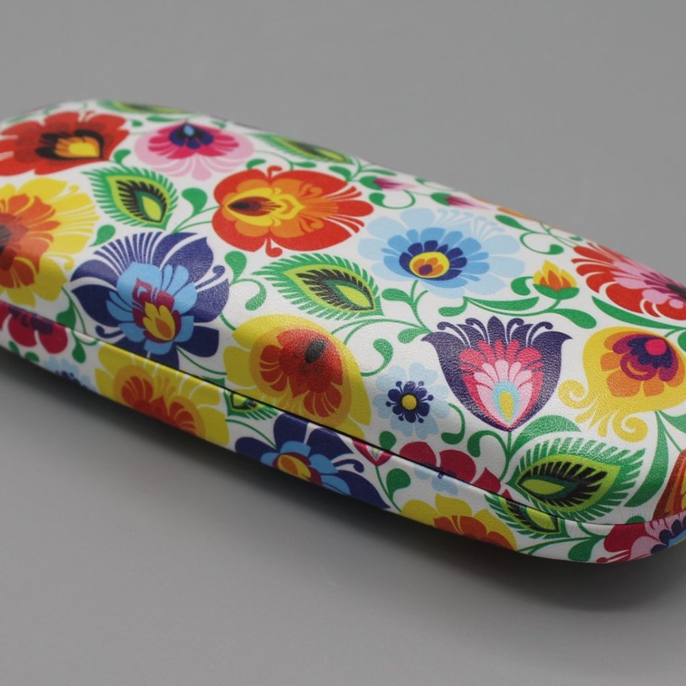 Eyeglasses case cover hard folklore design new - Picture 6 of 8